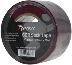 Precision sock tape sport 38mm maroon 5 rolls - strong grip