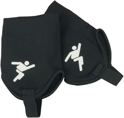 Precision ankle protectors - black - adult - football protection