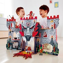 Hape Viking castle wooden playset with dragon and figures