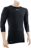 Precision goalkeeper shirt junior - padded sports top black L - football