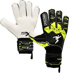 Precision goalkeeper gloves Fusion X Flat Cut Finger Protect football