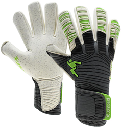 Precision goalkeeper gloves Elite 2.0 Quartz football black-white size 8.5