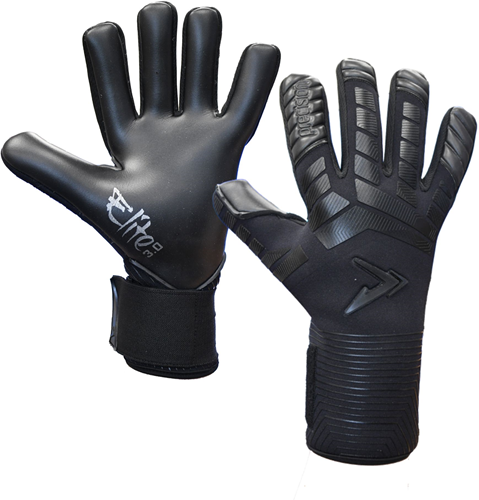 Precision goalkeeper gloves Elite 3.0 Blackout Contact size 9 football