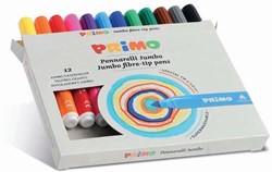 Primo jumbo marker set - 12 colors in sturdy box