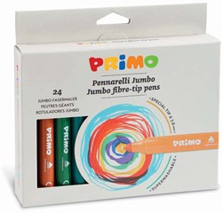 Primo jumbo marker pens - 24 washable colours in sturdy box