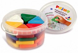 Primo wax crayons - Triangular 30 pieces in jar - Silk 50 mm