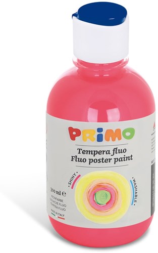 Primo ready-to-use FLUO poster paint, bottle 300 ml with flow control cap fuchsia