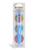 Primo pen 10 colors ballpoint multicolor yellow blue pink kids-2