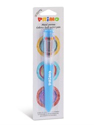 Primo pen 10 colors ballpoint multicolor yellow blue pink kids