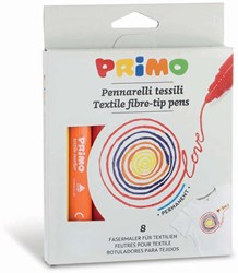 Primo PRIMO - 8 Textile felt-tip pens ø4.1mm in box