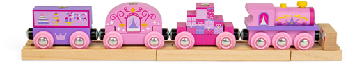 BigJigs wooden princess train toy railway set for children