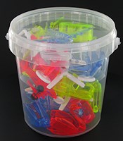 Planet Happy pencil sharpeners bucket - 16 pieces multicolor for kids-2