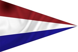 Dutch pennant boat flag 30x45 cm spun-poly polyester