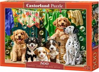 Castorland puzzle animals 500 pieces puppies laundry birds-2