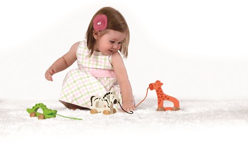 Hape wooden pull-along elephant - push and pull toy for kids