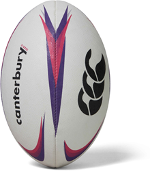 Canterbury rugby ball Mentre white violet purple size 5 training ball