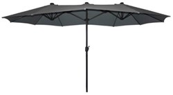 Parasol Marbella anthracite 450x270cm large garden umbrella UV protection