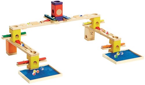 Hape Quadrilla wooden marble run Music Motion with musical elements-3