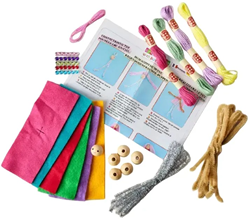 Buttonbag Rainbow Friends craft set - creative play kit for kids