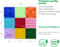 Ortoto Sensory Massage Puzzle Mats Grass box 8 pieces-3
