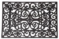 Esschert Design doormat rubber Victorian pattern 60x40cm black