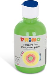 Primo ready-to-use FLUO poster paint, bottle 300 ml with flow control cap bright green