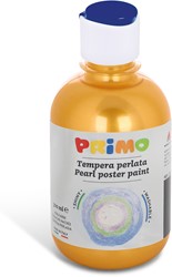 Primo ready-to-use PEARLESCENT poster paint, 300 ml bottle with flow cap yellow