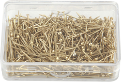 Milward Rechte Spelden 16 mm 500 stuks Goud