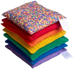 Little Botanic Label sensory toy bean bags rainbow confetti 7 pieces