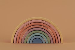 Raduga Grez Pastel arch stackers, 9 arcs
