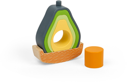 BigJigs Toys Rocking Avocado stacking sensory sustainable toy