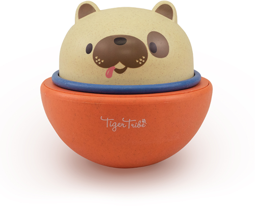 Tiger Tribe rocking roller dog - educational toy on wheels for kids