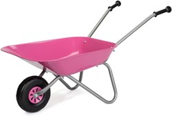 Rolly Toys kids wheelbarrow metal pink - garden toy for children