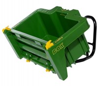 Rolly Toys plastic transport box green-yellow for pedal tractor-2