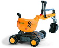 Rolly Toys digger on wheels yellow - toy excavator for kids