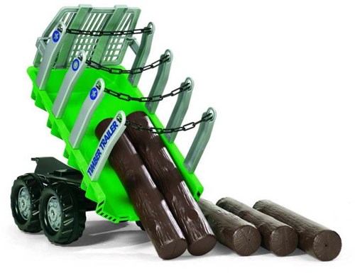 Rolly Toys trailer toy with logs - pedal tractor accessory