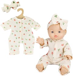 Heless doll romper organic cotton fruit print 35-45 cm
