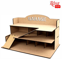 Rosa garage DIY toy set three floors MDF 35.5x57x33 cm playset