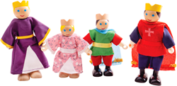 BigJigs royal family dolls wooden dollhouse toy set