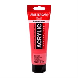 Royal Talens acrylic paint Metallic red 120 ml - Amsterdam Specialties