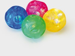 TickiT sensory flashing bounce balls for kids - set of 4 colourful balls
