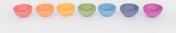 TickiT wooden toy bowls rainbow - sensory play set