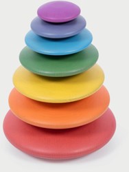TickiT Rainbow Wooden Buttons - Toy and Educational Play