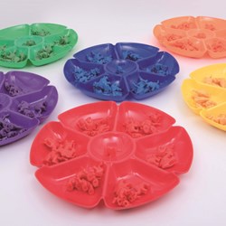 TickiT flower sorting trays toy set 6 colours - educational