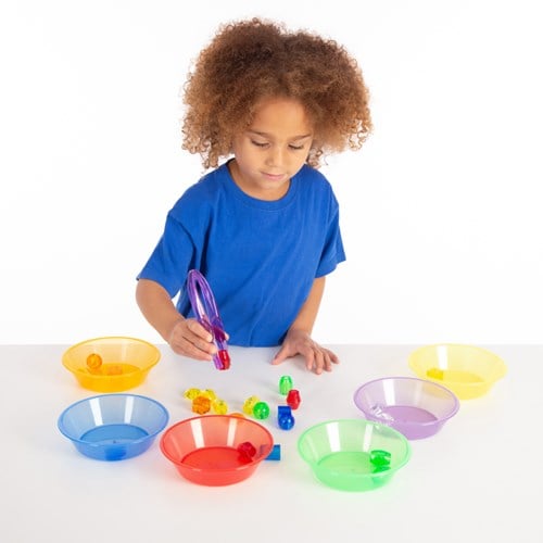 tickit Translucent Colour Sorting Bowls - Pk6-3