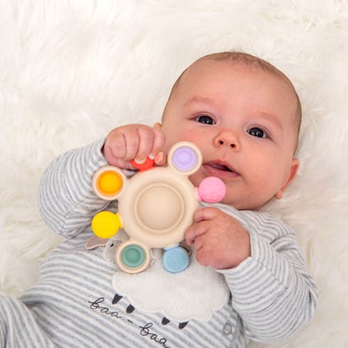 TickiT silicone teether sensory toy rainbow baby-3