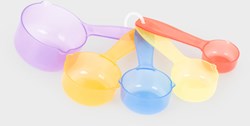 TickiT translucent colour measuring cups - educational toy set of 5