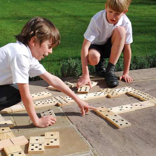 TickiT wooden domino XXL educational toy 28 pieces-2