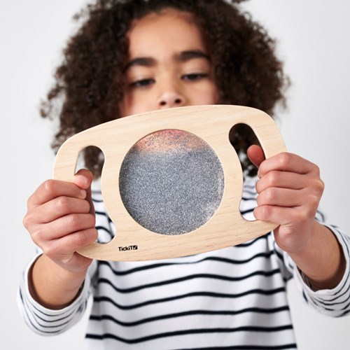 TickiT - Glitter Panel sensory toy Easy Hold Silver-3