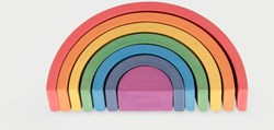 TickiT wooden rainbow arches - educational toy set 7 pieces